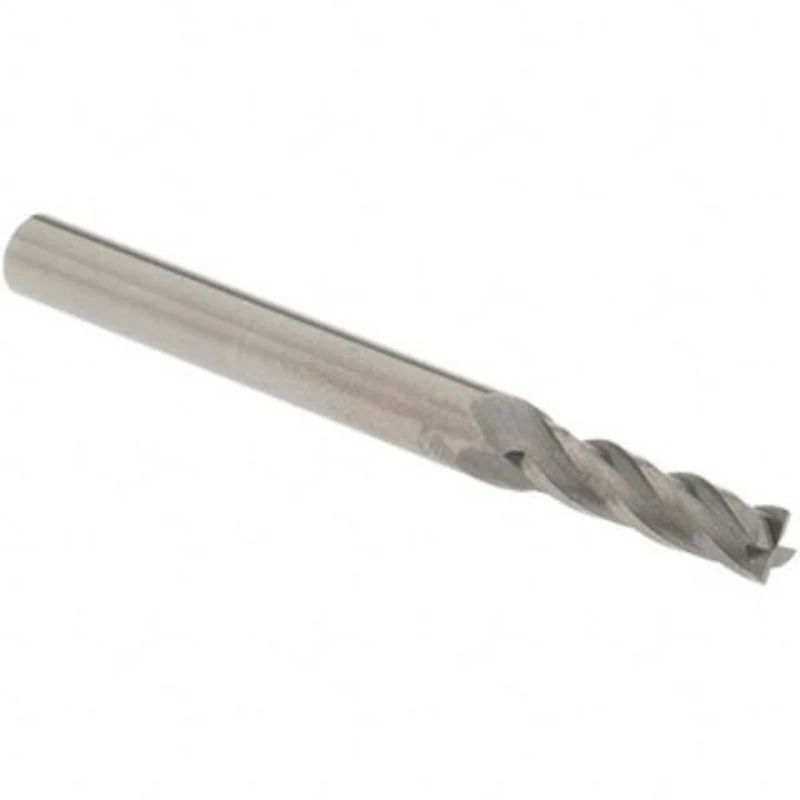 OSG 5/32, 9/16 LOC, 3/16 Shank Diam, 2 OAL, 4 Flute, Solid Carbide Square End Mill Single End, Uncoated, Spiral Flute...
